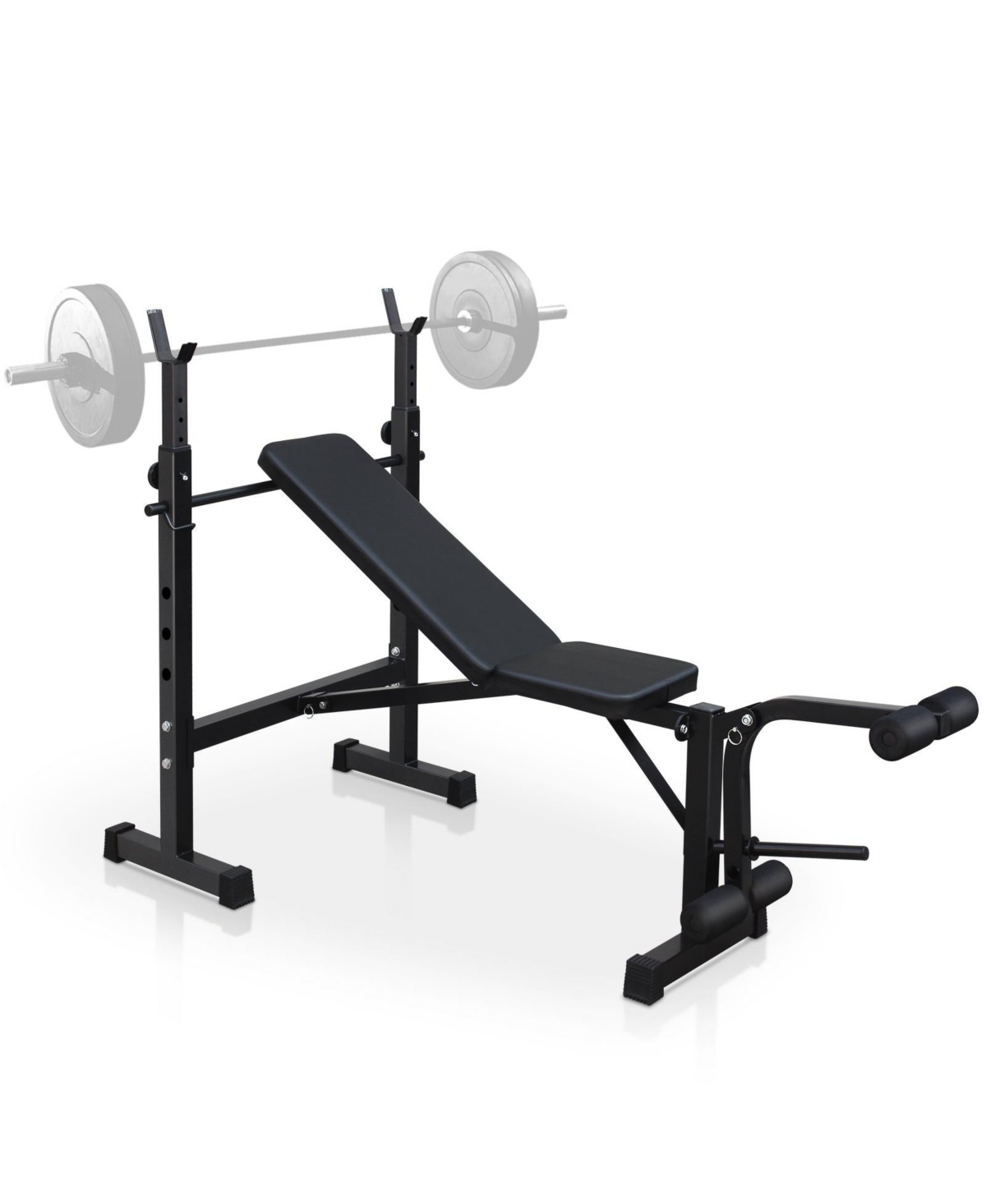 Weight Bench, Bench Press Set with Squat Rack and Bench for Home Gym Full-Body Workout