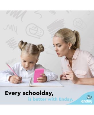 Calculator Pink, Basic Small Solar and Battery Operated, Large Display Four Function, Auto Powered Handheld Calculator School and Kids, 1 PK – by Enday