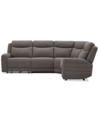 Kristyan 4-Pc. Fabric Sectional with with 2 Power Recliners, Exclusively at Macy's