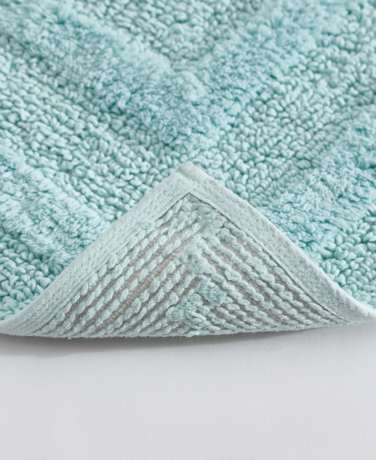 Eddie Bauer Logan Cotton Tufted Bath Rug, 24" X 40" In Blue