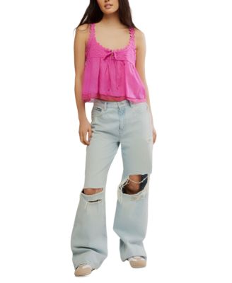 Women's Stevie Lace-Trim Sleeveless Tank Top