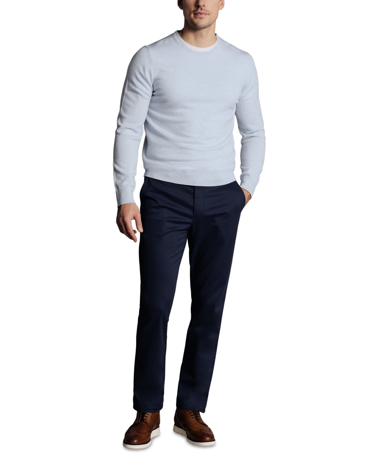 Charles Tyrwhitt Ultimate Non-iron Chinos In Blue