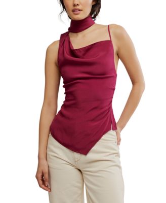 Free People - Women's True To You Asymmetric-Neck Tank Top