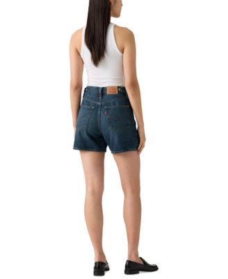 Women's Cotton Cinch-Waist Denim Shorts 