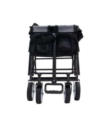 Collapsible Wagon Cart - 225lb Capacity, Black