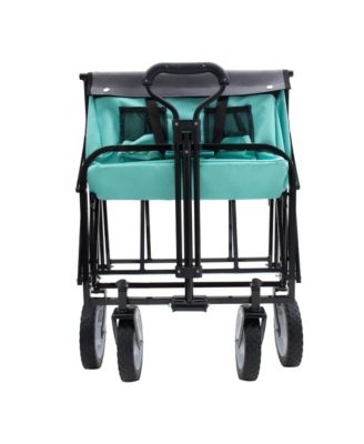 Collapsible Utility Wagon Cart - All-Terrain, 360lb, Green