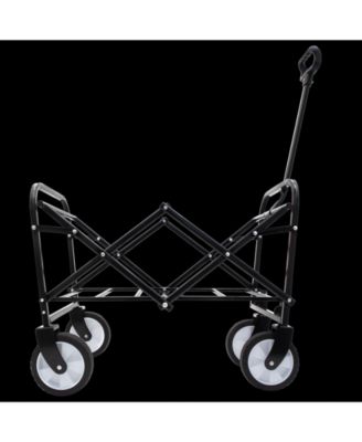 Collapsible Wagon Cart - 225lb Capacity, Orange Leaf