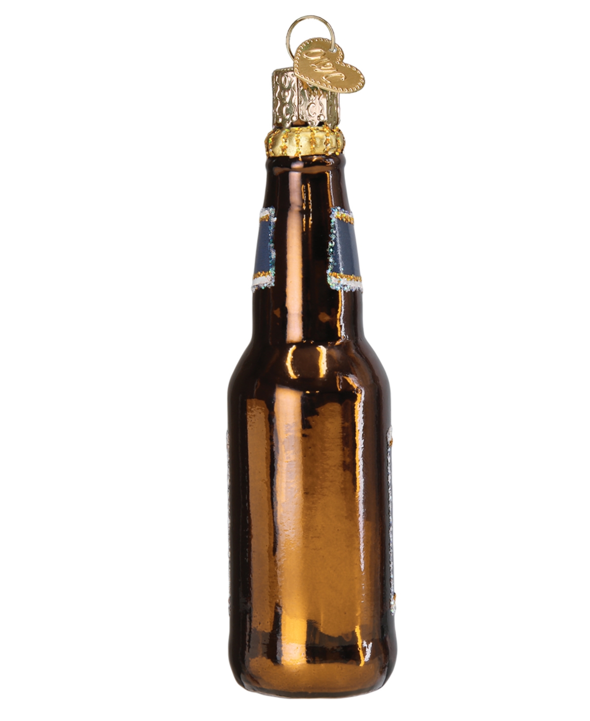 Old World Christmas 4.5" Adult Beverages Blue Moon Beer Bottle Ornament In Multi