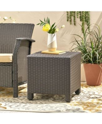 Wicker Cube Side Table - Outdoor Coffee Table