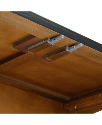 Arched Buffet Cabinet with Glass Doors & Storage