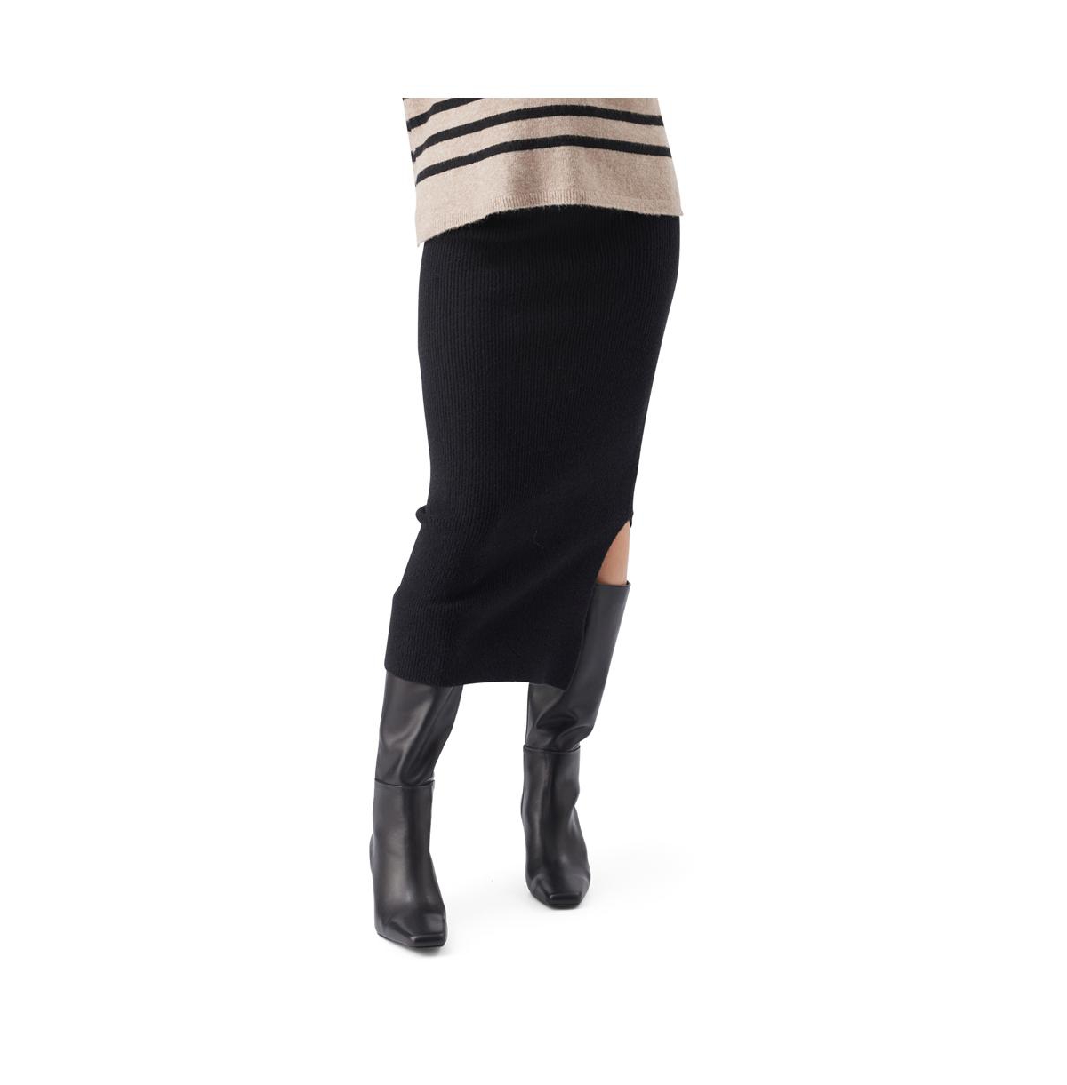 Maternity Dani Knit Skirt - Black