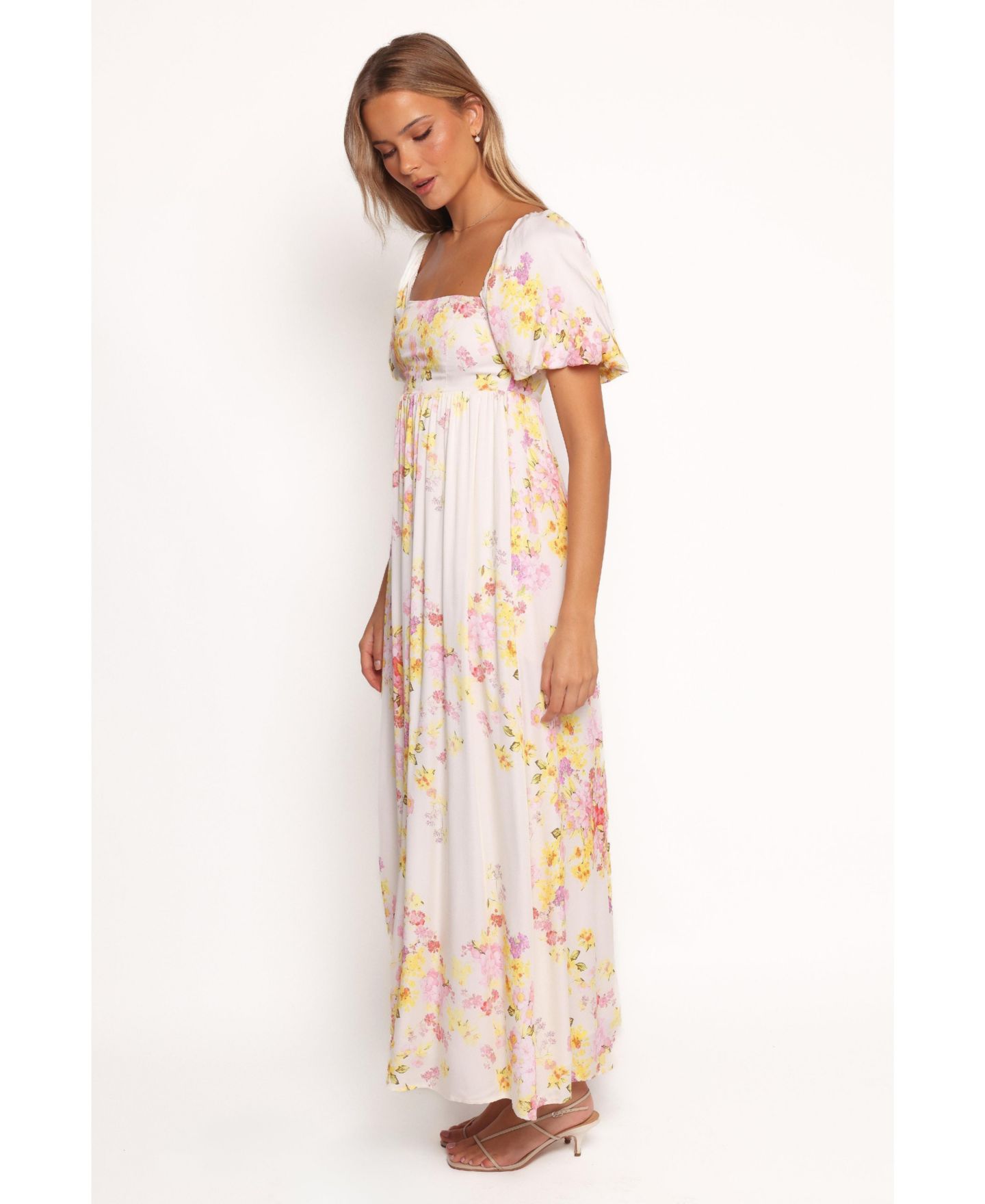 Женское платье Petal and Pup Delaney Maxi, цвет: Розовый с принтом — фото 3