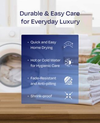 Luxury 1000 Thread Count Bed Sheets Set - 100% Cotton Sateen - Soft, Thick & Deep Pocket - Queen