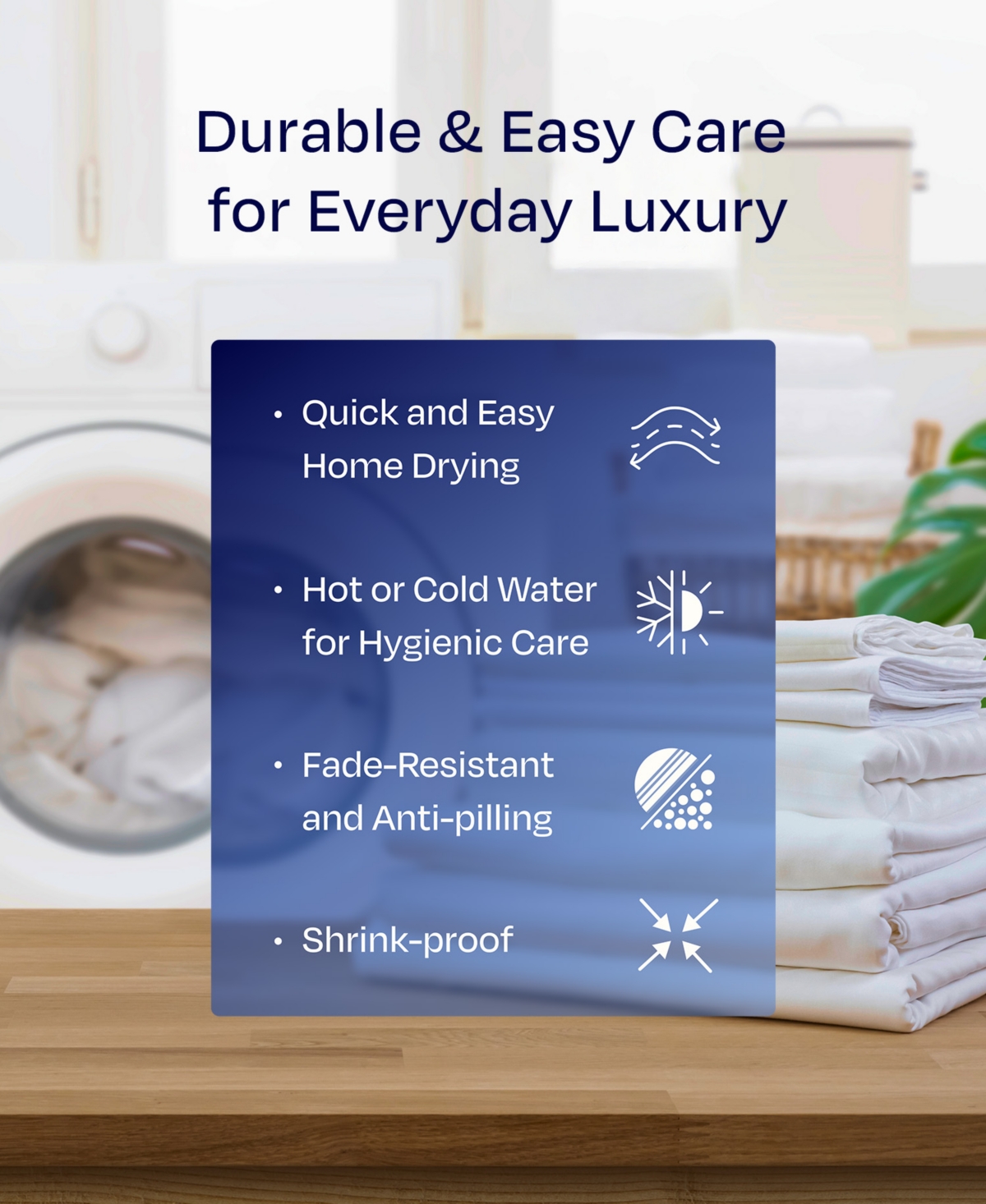 Luxury 1000 Thread Count King Sheets Set - 100% Cotton Sateen Soft, Thick & Deep Pocket