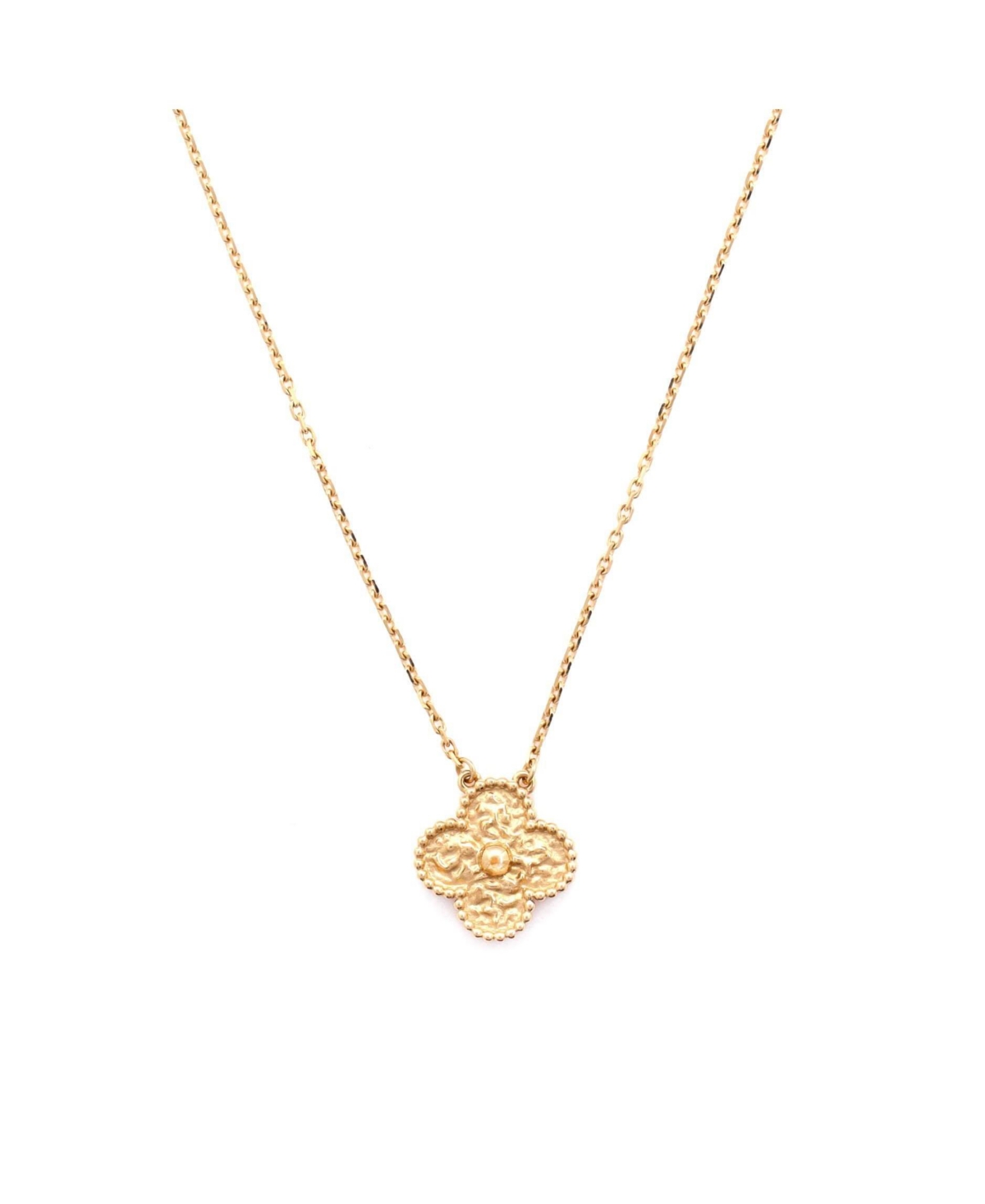 Vintage Alhambra Pendant Necklace 18K Gold - 18k gold