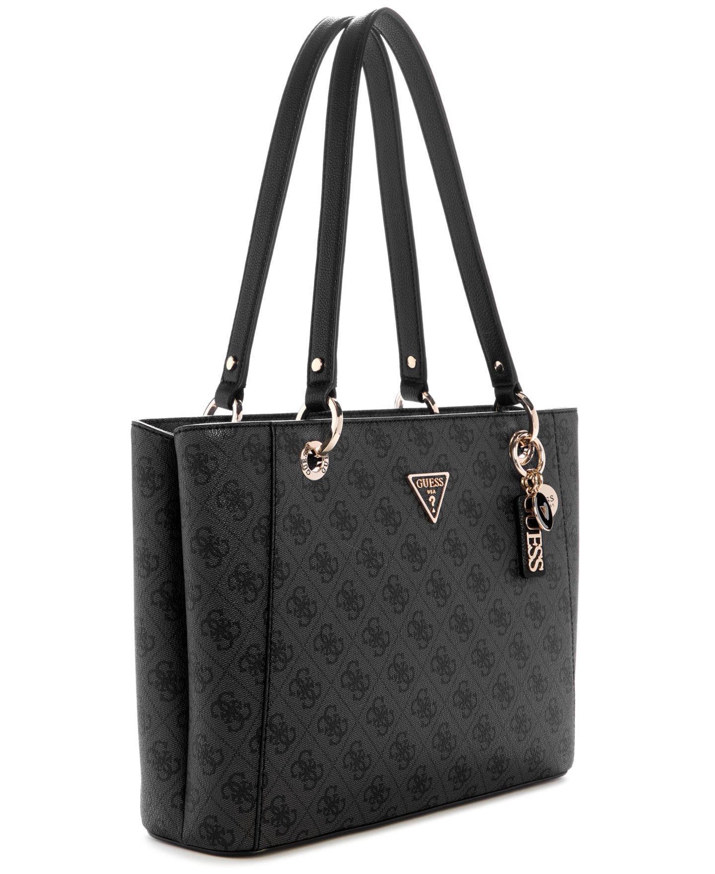 Женская сумка GUESS Noelle II Tote, цвет: Чёрный — фото 3