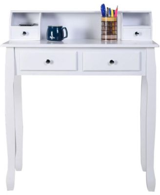 Removable Floating Organizer 2-Tier Mission Home Computer Vanity Desk