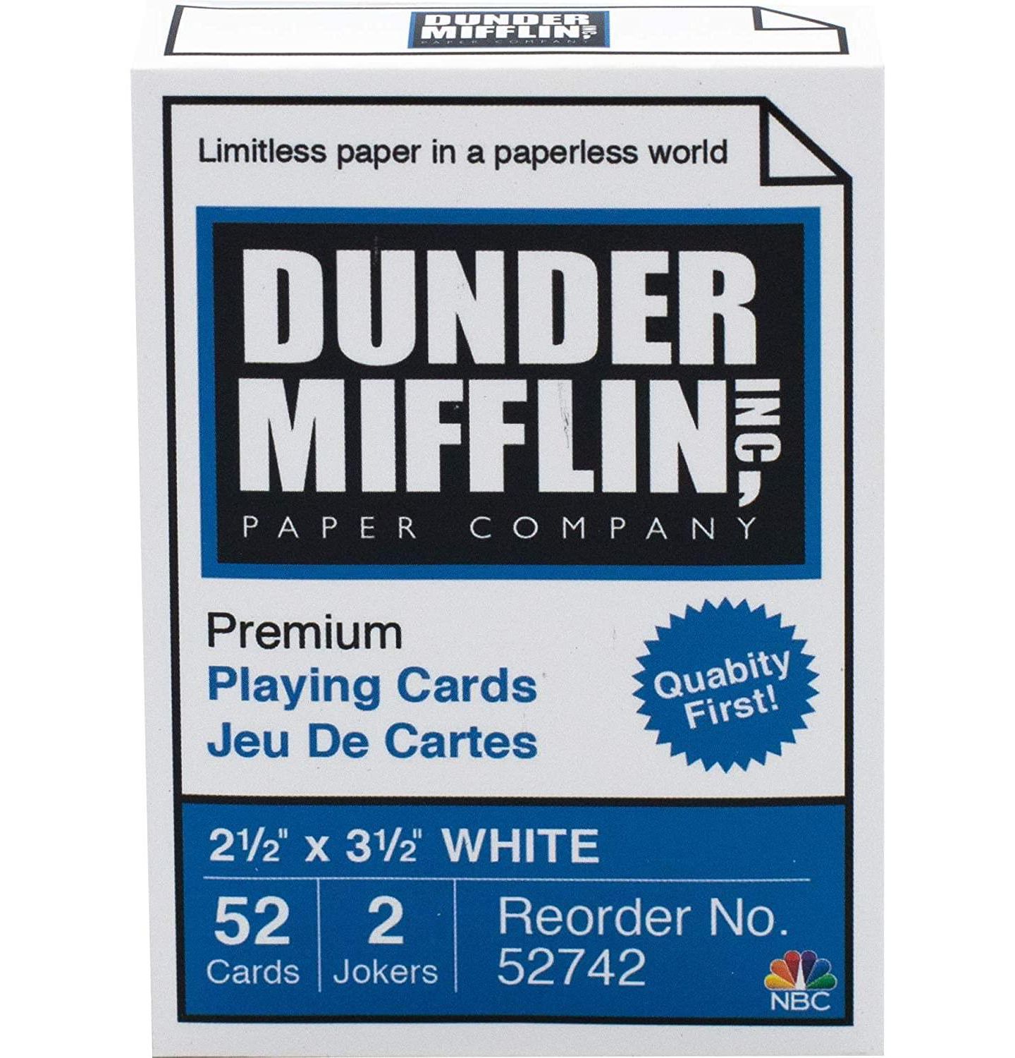 Детская игрушка NMR Distribution The Office Dunder Mifflin 52-Card Deck with 2 Jokers, Ages 6+ — фото 2