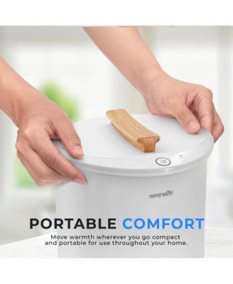 Single Touch Towel & Blanket Warmer (SLTLW100) - White - Holds 2 Large Towels