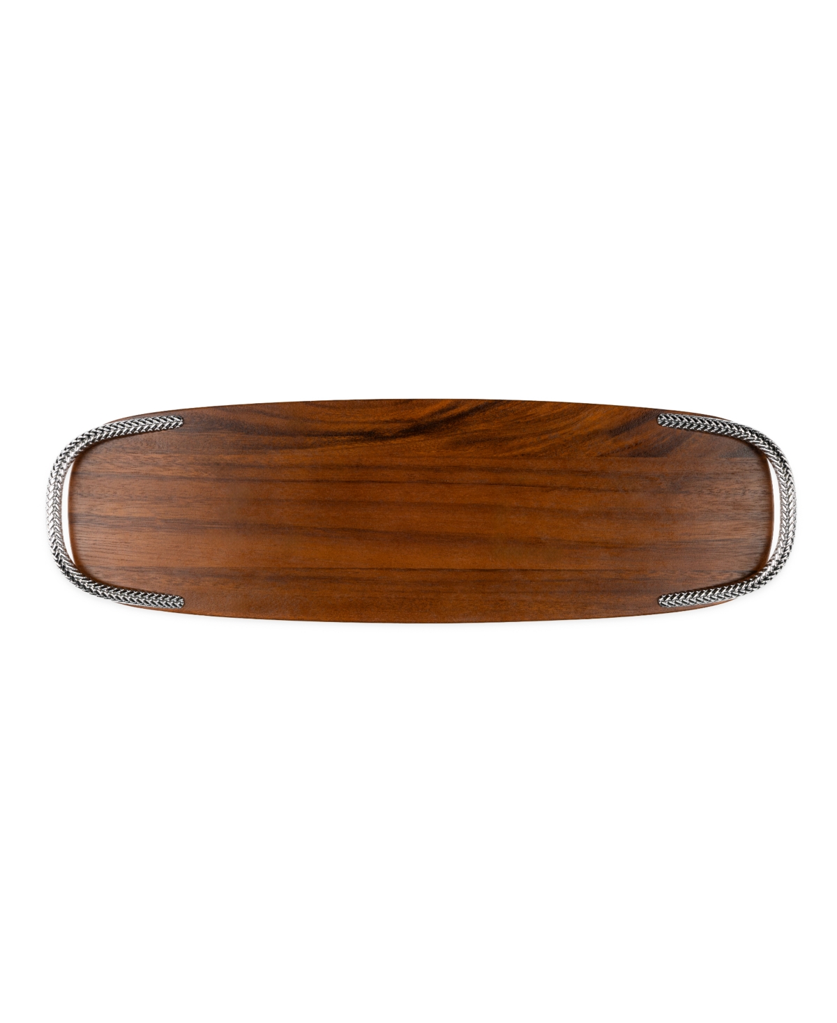 Nambe Braid Large Cheese Board In Brown