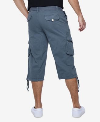 X RAY Big & Tall XRAY Belted Below Knee Long Cargo Shorts