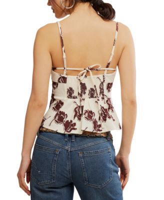 Women's Susie Printed V-Neck Sleeveless Top