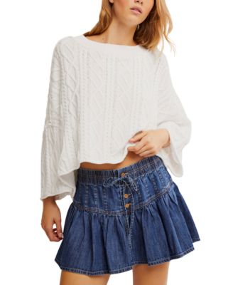 Free People - Women's Roselle Denim Mini Skirt