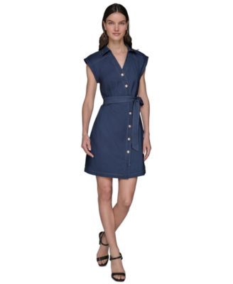 KARL LAGERFELD PARIS - Women's Denim Millennium Shirtdress