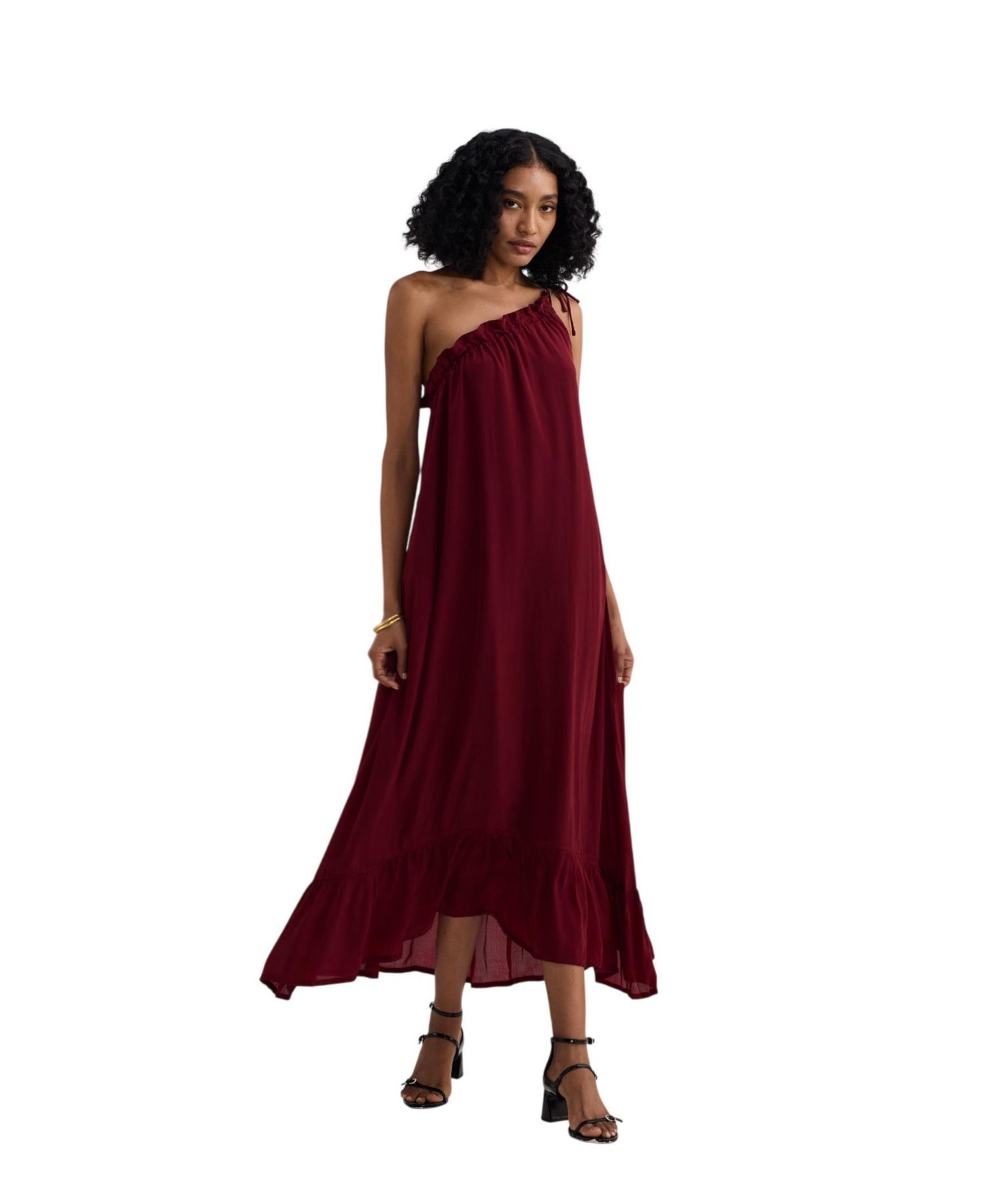 Women's One-shoulder Midi dress