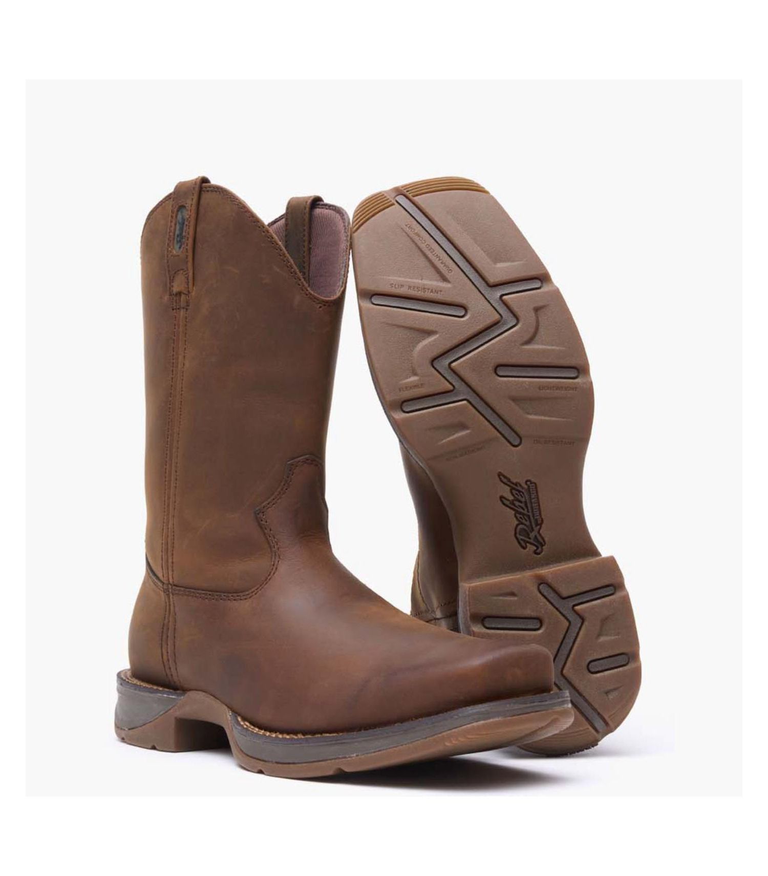 Men's Rebel by Brown Pull-On Western Boot