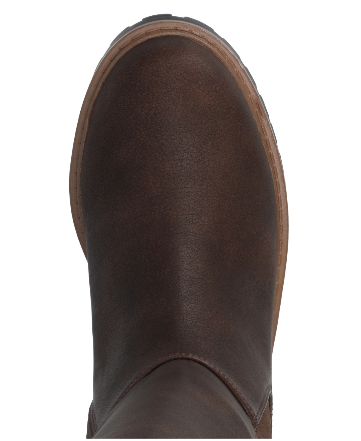 Journee Collection Women's Brandi Lug Sole Wide Calf Knee High Boots In Brown