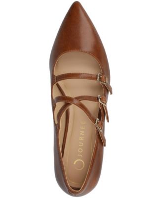 Women's Gretel Strappy Mary Jane Pointed Toe Flats