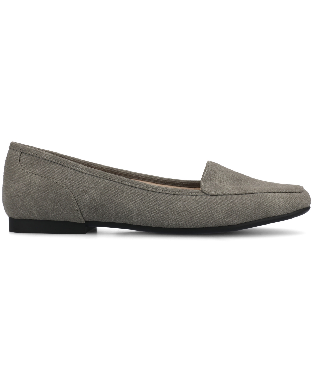 Journee Collection Women's Noelia Square Toe Ballet Flats In Gray