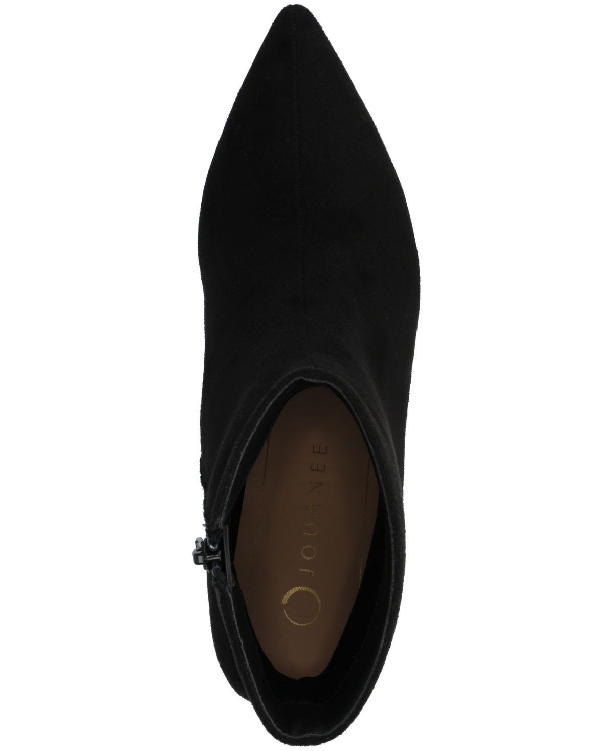 Journee Collection Women's Arely Kitten Heel Pointed Toe Dress Booties In Black