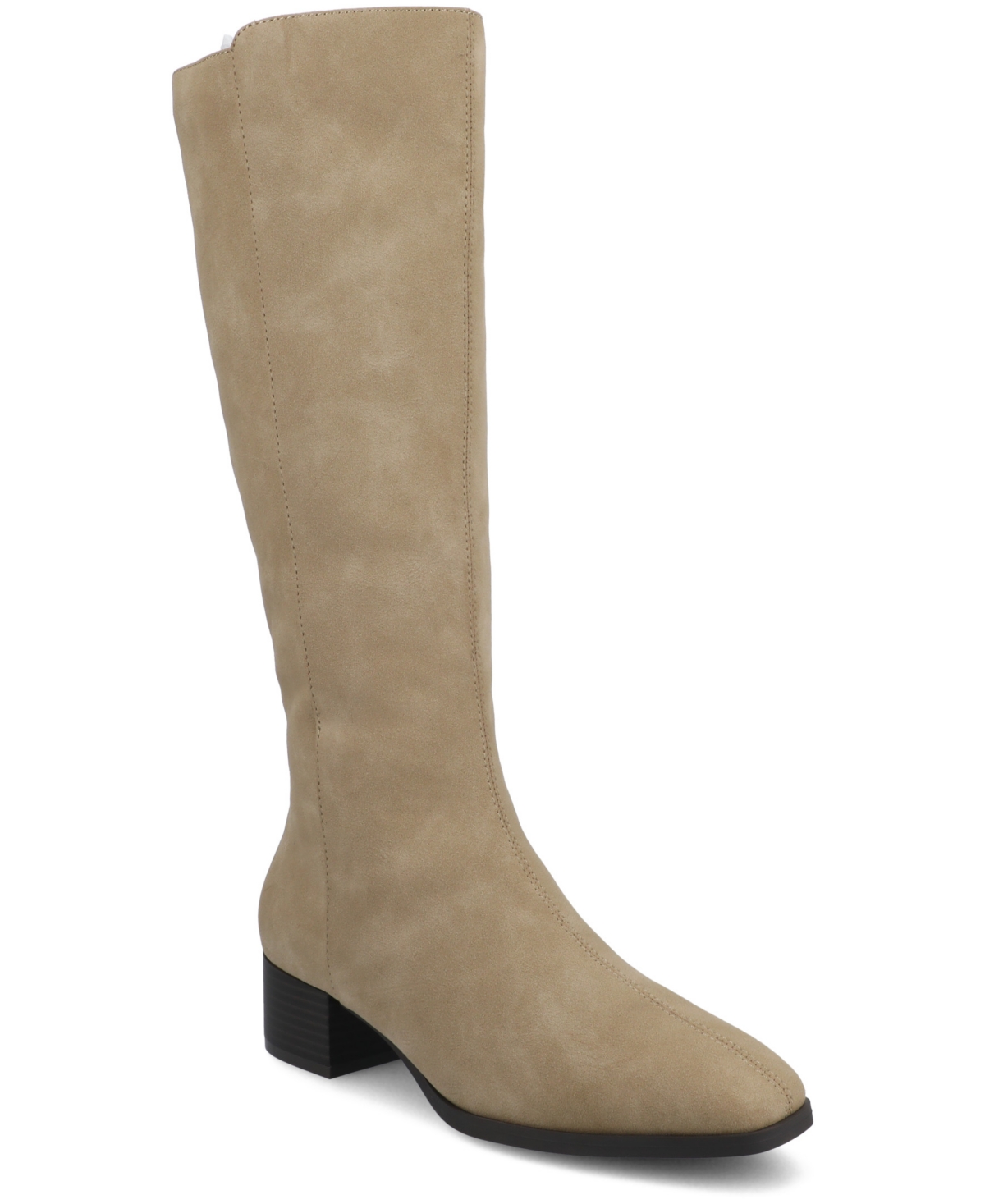 Journee Collection Women's Devri Square Toe Boots In Gray