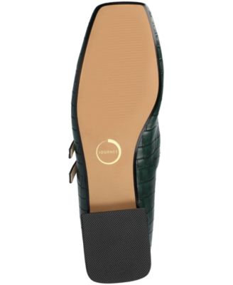 Women's Gredah Square Toe Double Strap Mary Jane Flats