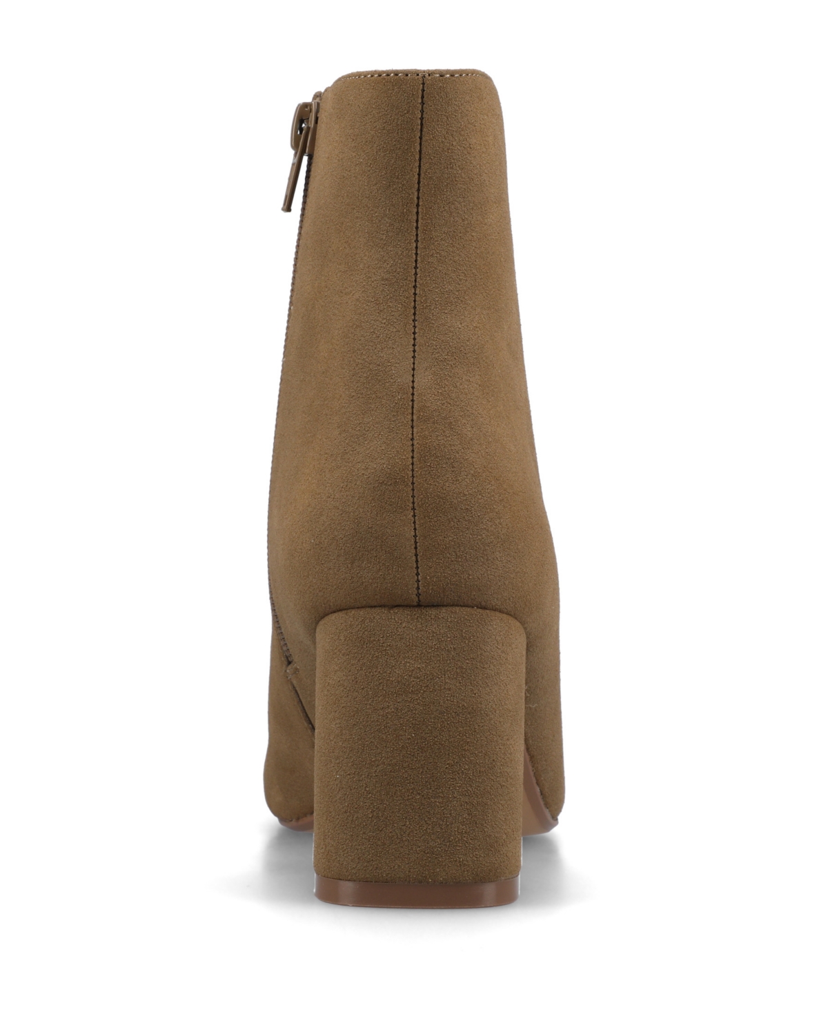 Journee Collection Women's Haylinn Block Heel Dress Booties In Brown
