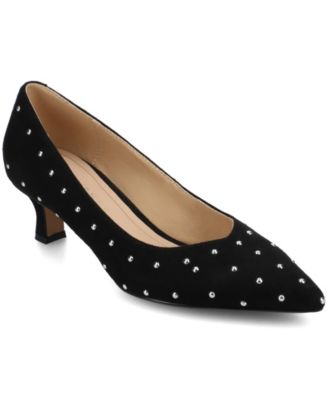Women's Pammie Pointed Toe Kitten Heel Pumps