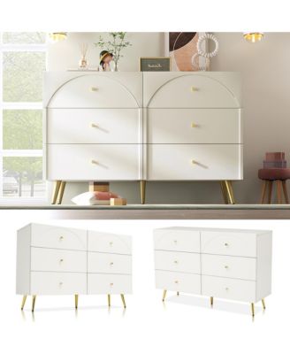 Modern Metal & Wood Dining Cabinet