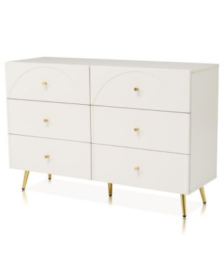 Modern Metal & Wood Dining Cabinet