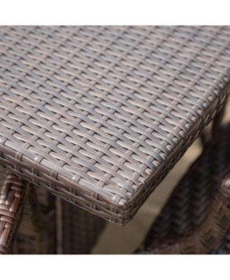 Outdoor Wicker Square Dining Table