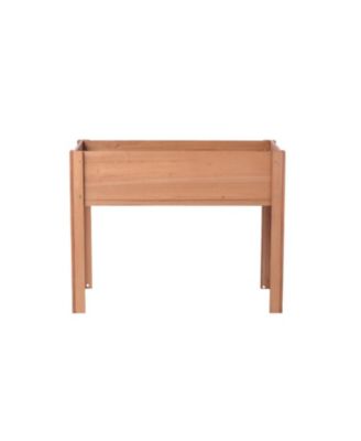 Elevated Wooden Planter Box for Outdoor Gardening