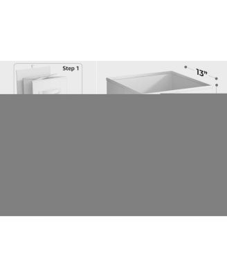 13 Inch Foldable Fabric Storage Cube Bin with Handles- for Organizing Home, Shelves, Nursery, Playroom, Closet and More