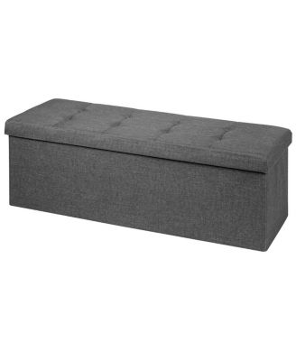 Fabric Folding Storage with Divider Bed End Bench