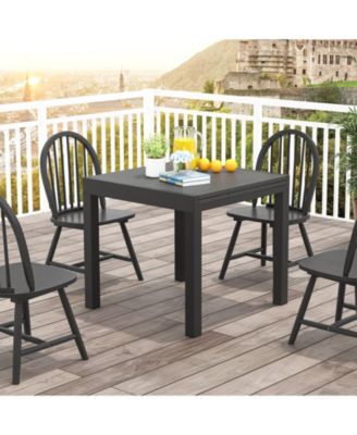 31.5 inches-63 inches Adjustable Patio Expandable Dining Table for 4-6 Person