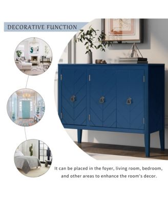 Sideboard with Adjustable Shelf, Handles & Legs