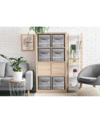 11 Inch Foldable Fabric Storage Cube Bin with Handles - for Organizing Pantry, Closet, Nursery, Playroom, & More