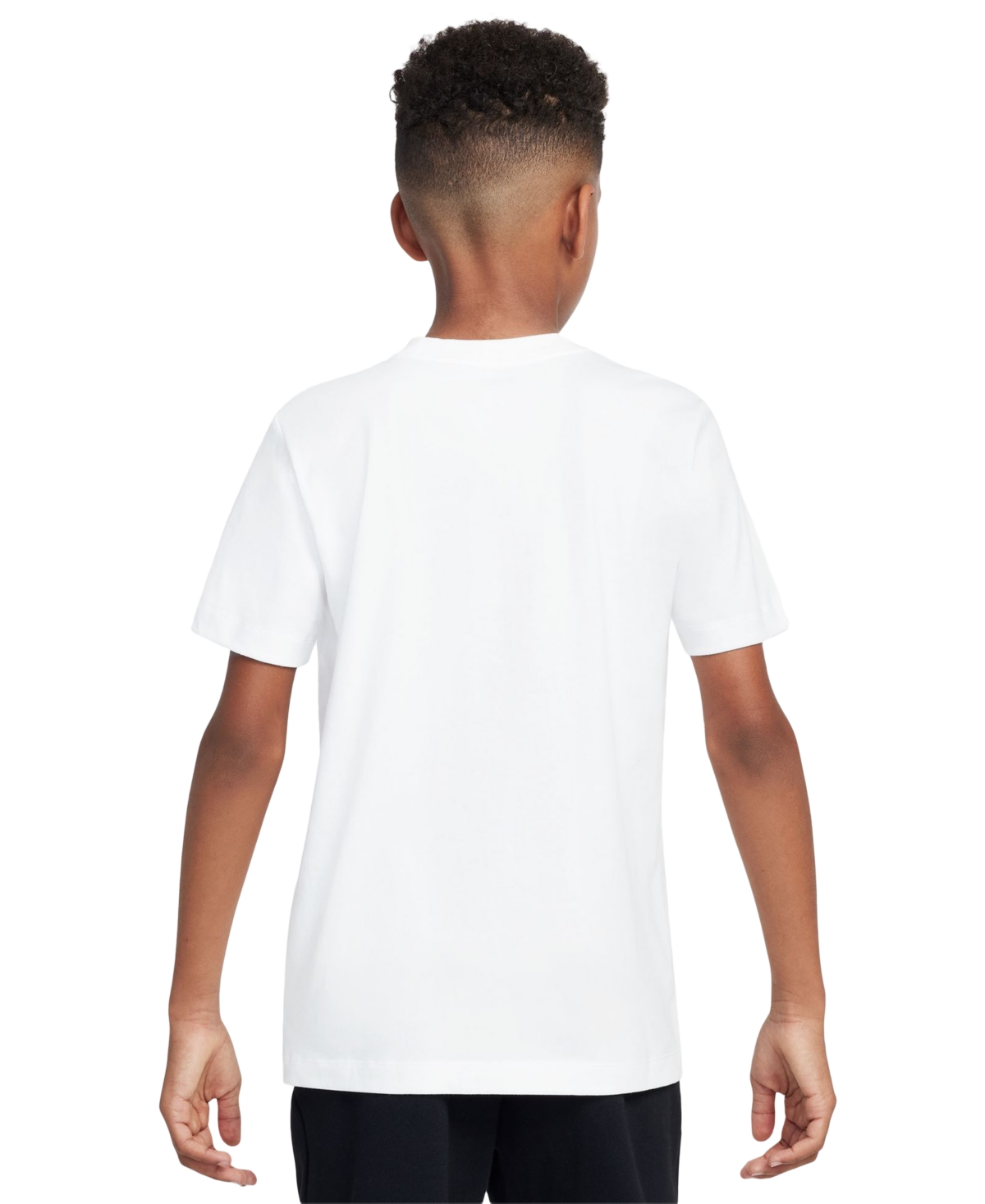 Nike Big Boys Sportswear Graphic Cotton T-shirt In White