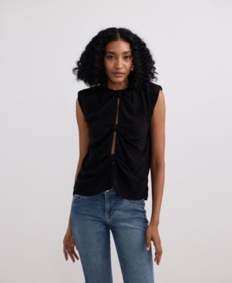 Women's The Knot-so-Basic Top in Black