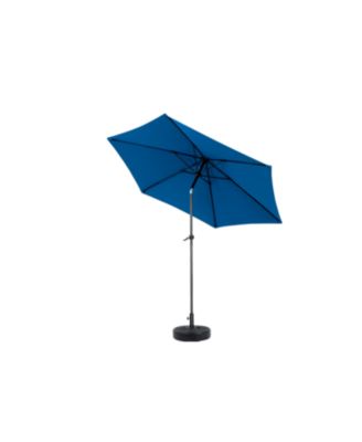 9FT Outdoor Patio Umbrella - Tilt & Crank, Dark Blue